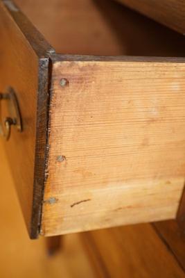 EARLY 1900'S SMALLER SCALE SERVER W THREE DRAWERS.