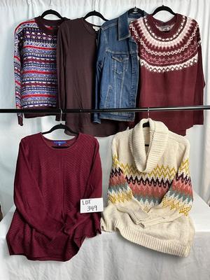 Lot E 349 Warm and Cozy Women’s Sweater Lot (XXL)