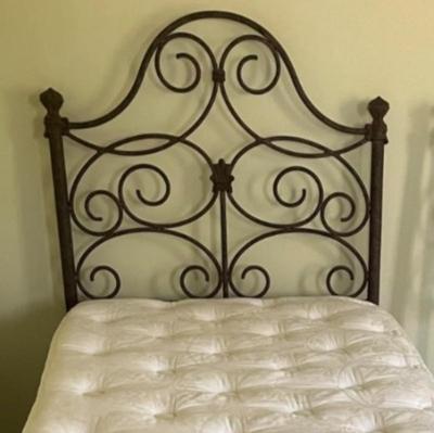 Two Metal Twin Headboards & Twin Bed Frame (GB1-MG)