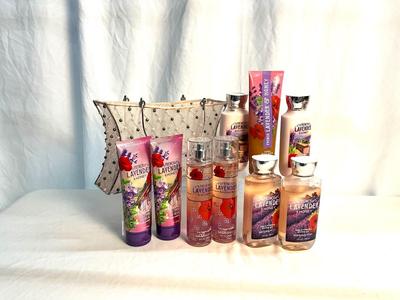 Lot M 363 BATH & BODY WORKS French Lavender and Honey Lot