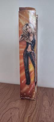 LOT 87B: 2002 NIB Mattel Shakira Doll in Black Leather Outfit