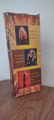 LOT 87B: 2002 NIB Mattel Shakira Doll in Black Leather Outfit