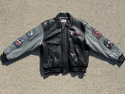 LOT 181A: Walt Disney World 75 Years with Mickey Heavy Leather Shell Jacket (XL)