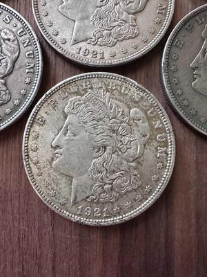 Morgan Silver Dollars (Lot of 7) 1921