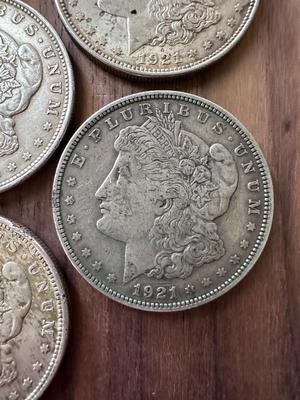 Morgan Silver Dollars (Lot of 7) 1921