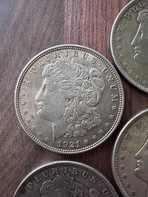 Morgan Silver Dollars (Lot of 7) 1921