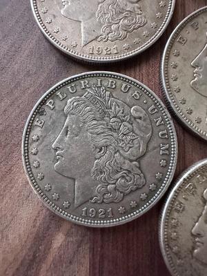 Morgan Silver Dollars (Lot of 7) 1921