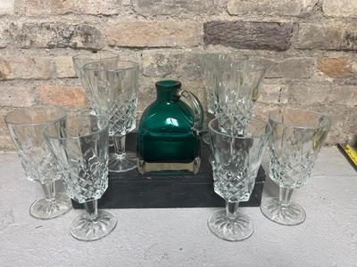Goblets and aqua jug