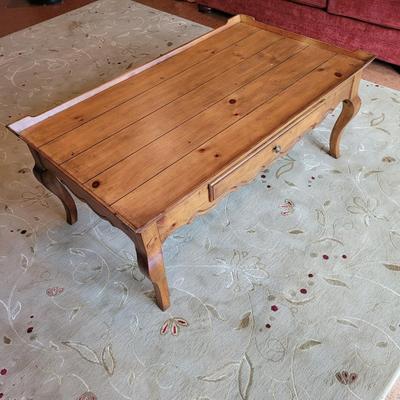Solid Wood French Style Coffee Table (BD-EL)