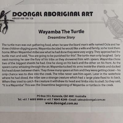 “Wayamba the Turtle” and other Aboriginal Art (O-BM)