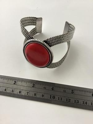 Beautiful unmarked red fashion cuff