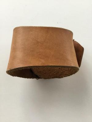 Beautiful leather type statement bracelet