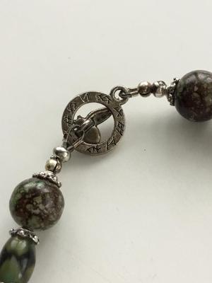 Beautiful stone type statement vintage necklace