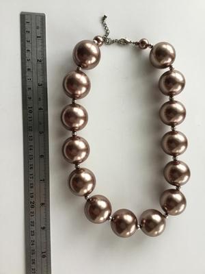 Large beaded statement necklace