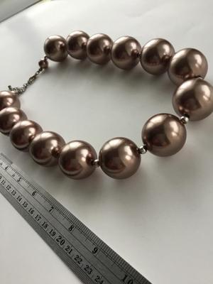 Large beaded statement necklace