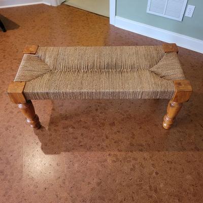 Rush Top Bench with Cushion (BD-EL)