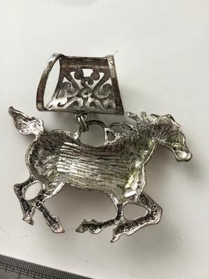 Vintage horse scarf jewelry