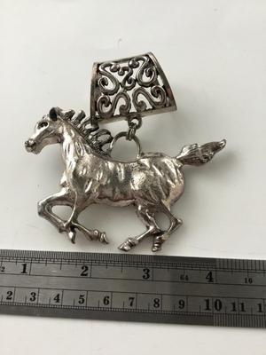 Vintage horse scarf jewelry