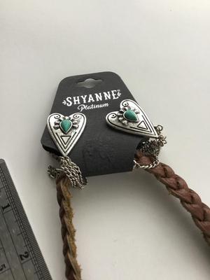 Shyanne marked fashion necklace with matching earrings