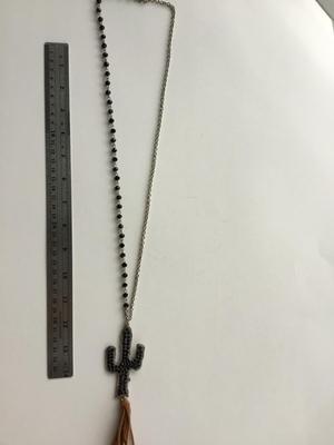 Beautiful cactus fashion necklace