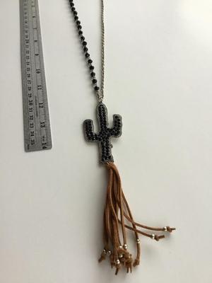 Beautiful cactus fashion necklace