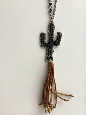 Beautiful cactus fashion necklace