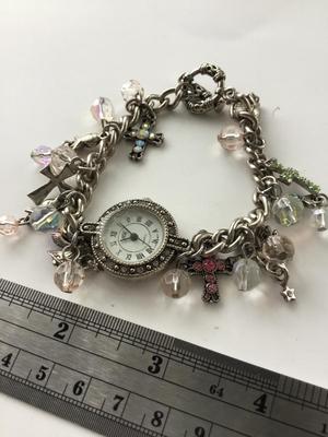 Beautiful vintage charm watch bracelet