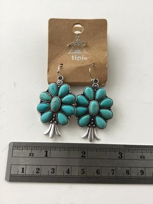 Tipi marked boho fashion earrings