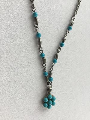 Beautiful blue fashion necklace