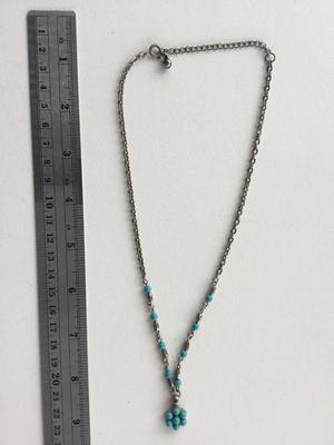 Beautiful blue fashion necklace