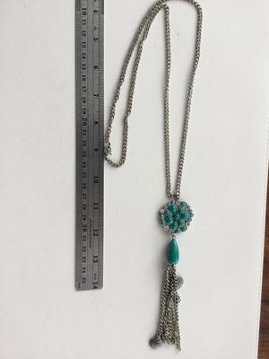 Beautiful long fashion tasssel charm necklace
