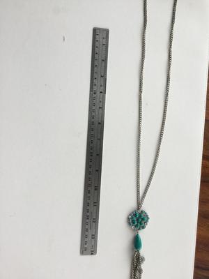 Beautiful long fashion tasssel charm necklace