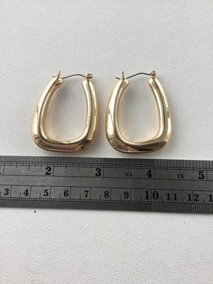 Gold tone statements earrings