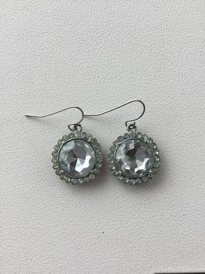Silver tone fashion earrings