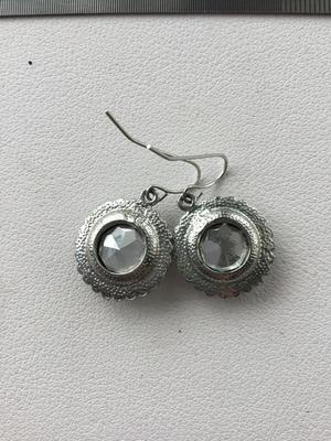 Silver tone fashion earrings