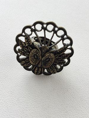 Beautiful owl adjustment ring