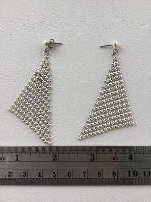 Silver tone fashion earrings