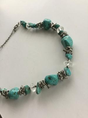Turquoise type fashion necklace