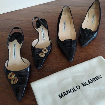 Manolo Blahnik Women’s Kitten Heels - Size 38 1/2 (LR-DZ)