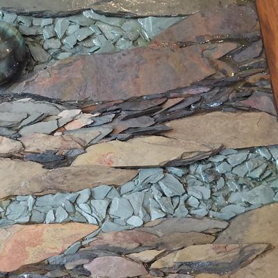 “River Rock” Mosaic by Erika Bell (K-ES)