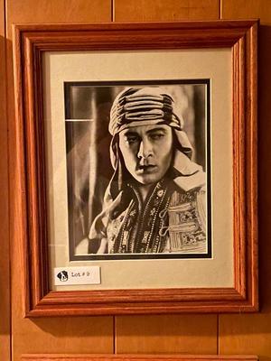 Vintage Framed Art - Rudolph Valentino
