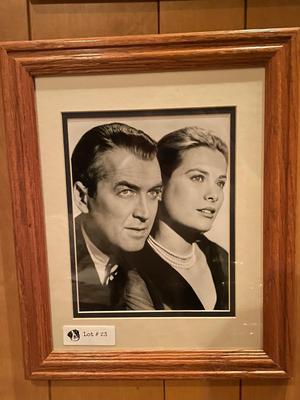 Vintage Framed Print - James Stewart and Grace Kelly