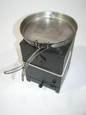 Portable “ROCKET STOVE” and Korean war era G.I. cook set