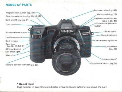 (2of2) Minolta Maxxum ɑlpha 7000i 35mm high performance Pro/Am camera