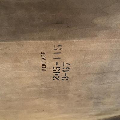 L1182 Drexel Heritage Burled wood Square End Table
