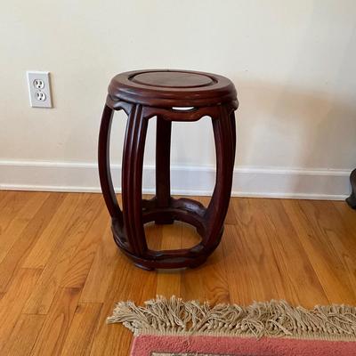 L1190 Vintage Mahogany Chinese Garden Seat