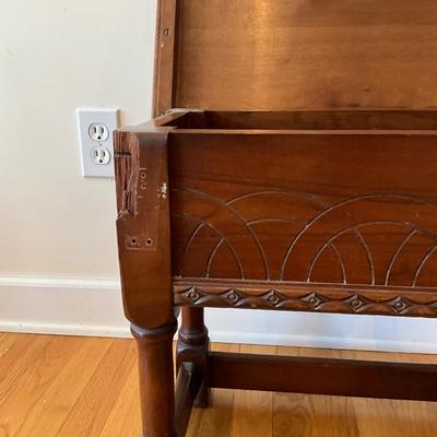 L1192 Edwardian Style Mahogany Lift Top Stool