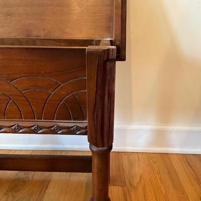 L1192 Edwardian Style Mahogany Lift Top Stool