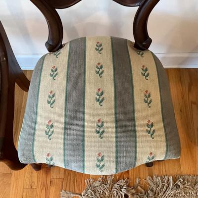 L1194 Pair of Victorian Needlepoint Chairs