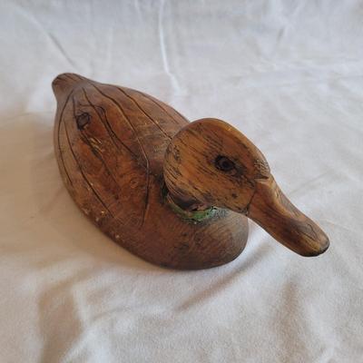 Hand Carved Duck Decoy (BD-EL)